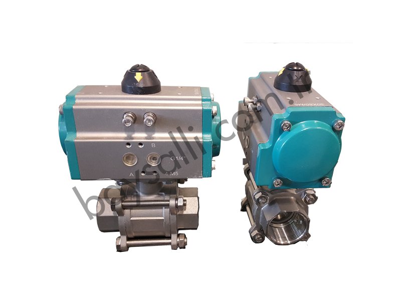 Pnomatik Aktüatorlü Küresel Vana